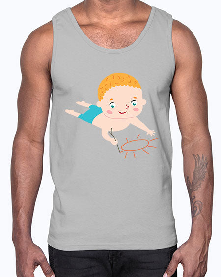 summer characters 65#- summer- Cotton Tank