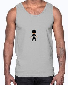 super kid 8#- black boys or men- Cotton Tank