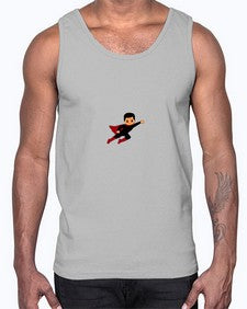 super kid 9#- black boys or men- Cotton Tank