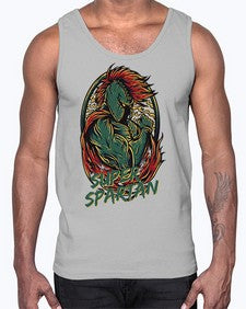 super spartan 1140#- art pop art- Cotton Tank