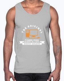 the original computer print delete 12#- computer- Cotton Tank
