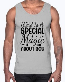 there is a special magic about you 435#- unicorn- Cotton Tank