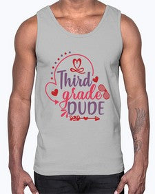 third grade dude 956#- third grade- Cotton Tank