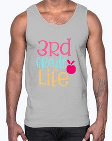 third grade life design 966#- third grade- Cotton Tank