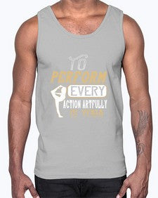 to perform every action artfully is yoga  581#- yoga- Cotton Tank