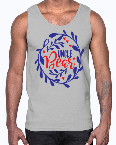 uncle bear 281#- bears - animals- Cotton Tank