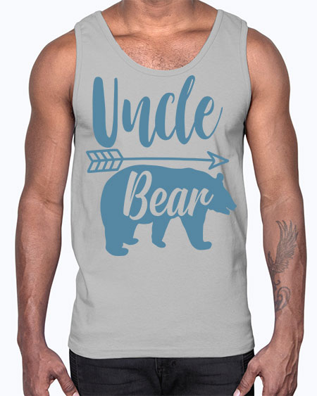 uncle bear 285#- bears - animals- Cotton Tank