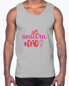 unicorn dad 453#- unicorn- Cotton Tank