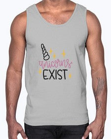 unicorns exist 537#- unicorn- Cotton Tank
