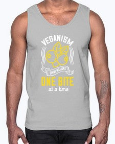 veganism saving millions one bite at a time 455#- vegan- Cotton Tank