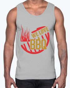 we love bbq 459#- bbq- Cotton Tank
