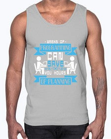 weeks of programming can save you hours of planning 9#- computer- Cotton Tank