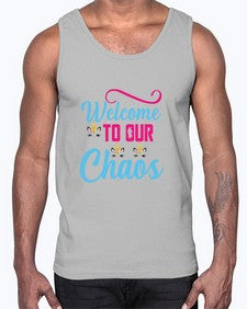 welcome to our chaos 545#- unicorn- Cotton Tank