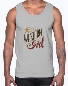 western girl 1244#- western- Cotton Tank