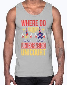 where do naughty unicorns go unicourt 556#- unicorn- Cotton Tank