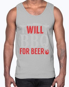 will bbq for beer 475#- bbq- Cotton Tank