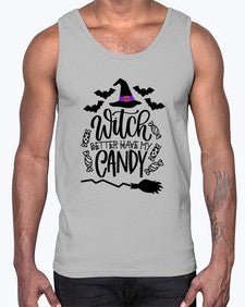 witch better have my candy 17#- witch- Cotton Tank
