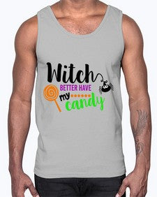 witchbetterhavecandy 12#- witch- Cotton Tank