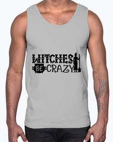 witches be crazy 11#- witch- Cotton Tank