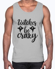 witches be crazy 9#- witch- Cotton Tank