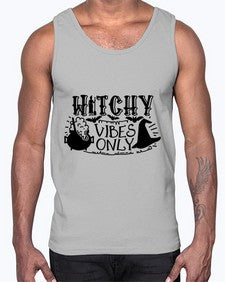 witchy vibes only 3#- witch- Cotton Tank