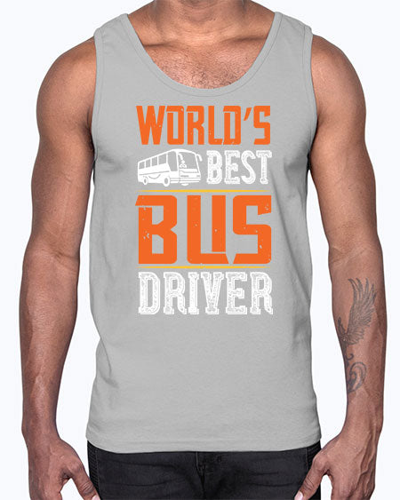 worlds best bus driver Style 1668#- Bus Driver- Cotton Tank