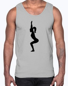 yoga pose  642#- yoga- Cotton Tank
