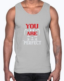 you are perfect Style 124#- cats- Cotton Tank