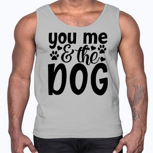 you me the dog Style 51#- dogs- Cotton Tank