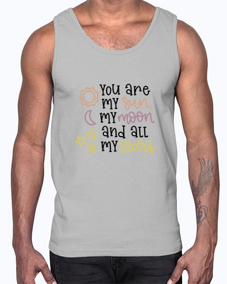 youaremysunmymoonandallmystars 1#- moon- Cotton Tank