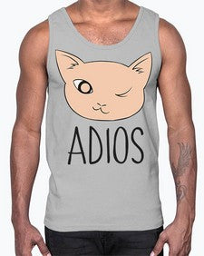 Adios- cats- Cotton Tank