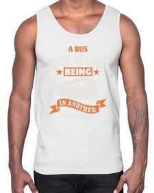 A bus ride is like being in another world 1#- bus- Cotton Tank