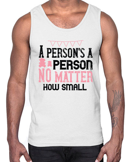A persons a person no matter how small Style 14#- kids- Cotton Tank