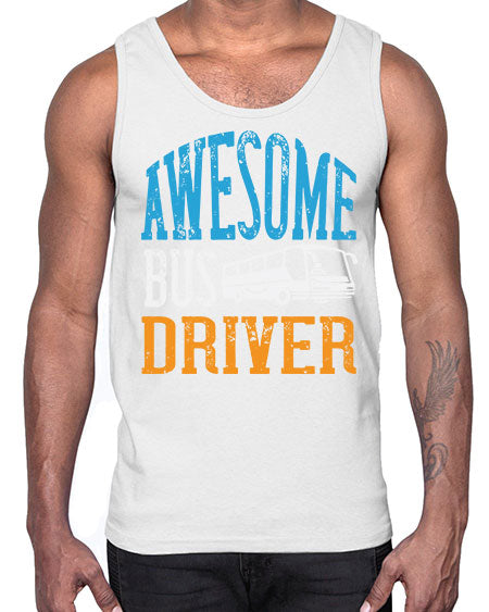 AWESOME BUS DRIVER Style 584#- Bus Driver- Cotton Tank