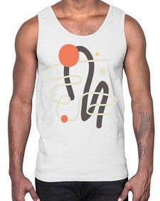 Abstract Shape 198#- art pop art- Cotton Tank