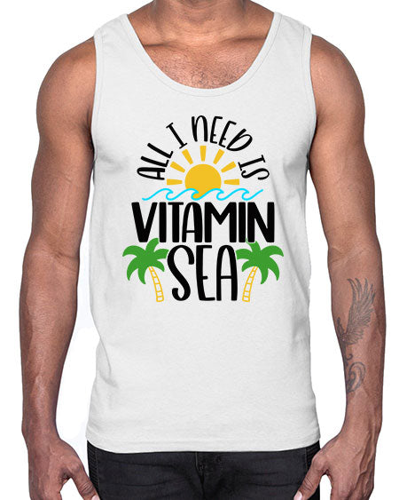 All I Need Is Vitamin Sea Style 56#- summer- Cotton Tank