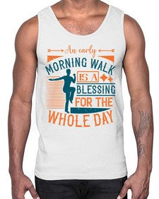 An early morning walk is a blessing for the whole day Style 28#- diabetes- Cotton Tank