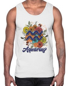 Aquarius 7#- aquarius- Cotton Tank