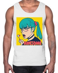 Awesome 244#- art pop art- Cotton Tank