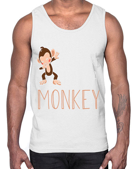 Awesome Monkey Cute Dabbing 2#- monkey- Cotton Tank
