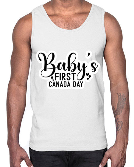 Baby s First Canada Day 275#- baby- Cotton Tank