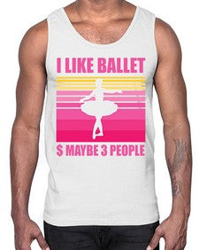 Ballerina i like ballet and ballet 63#- ballet- Cotton Tank