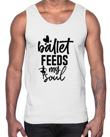 Ballet feeds my soul 71#- ballet- Cotton Tank