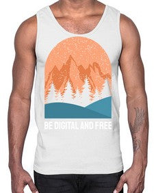 Be Digital and Free 27#- internet- Cotton Tank