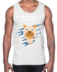 Be Spiritually Connected 114#- yoga- Cotton Tank
