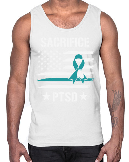 Best Support PTSD Awareness Survivor 27#- PTSD- Cotton Tank