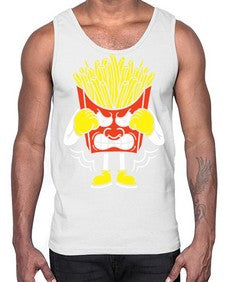 Boxing fries 24#- cartoon food- Cotton Tank