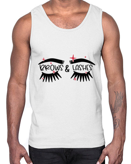 Brows Lashes Style 123#-makeup Cotton Tank