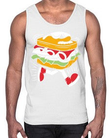 Burger 1#- cartoon food- Cotton Tank