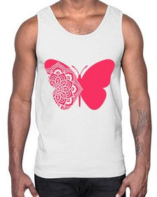 ButterflyMandala 292#- mandala- Cotton Tank